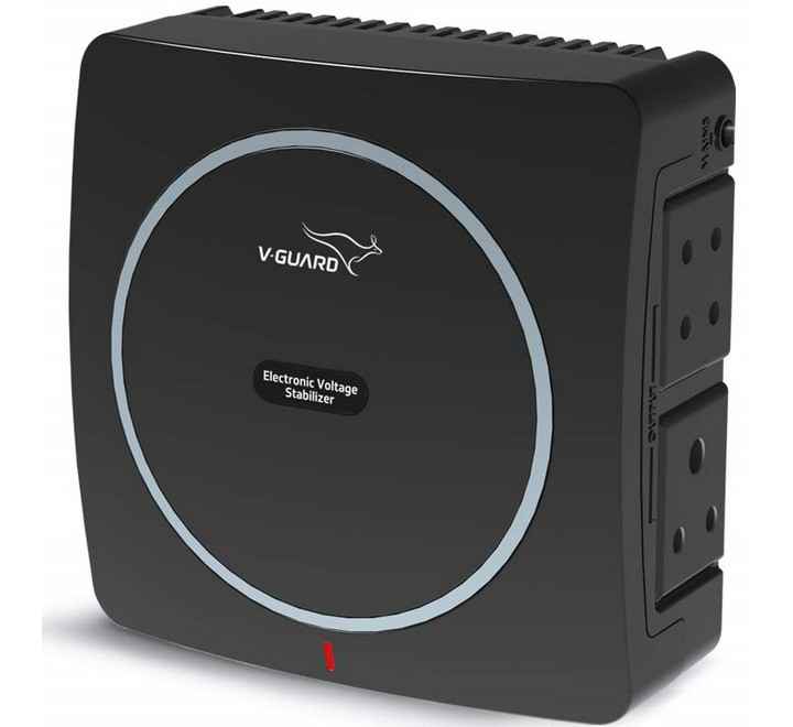 V-Guard Mini Crystal Voltage Stabilizer  (Black) (MINI CRYSTAL)